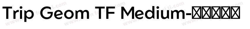 Trip Geom TF Medium字体转换